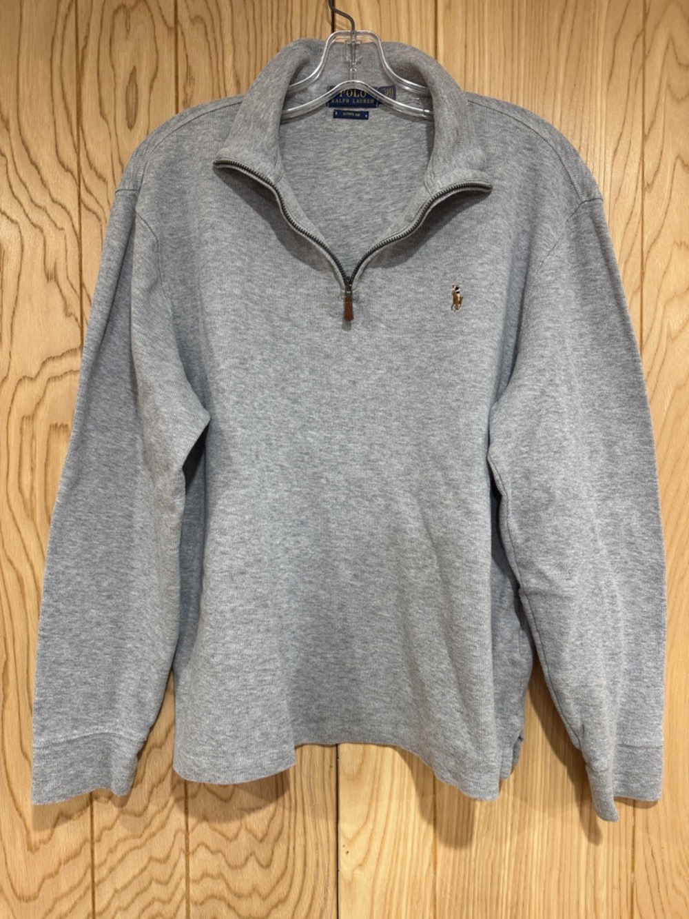 Men's Estate-Rib Cotton Quarter-Zip Pullover